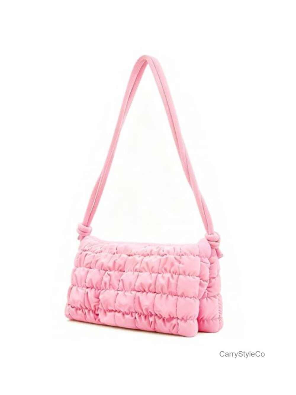 Small Quilted Puffer Hobo Shoulder Bag Waterproof Magnetic Crossbody Purse